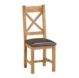 Cross back dining chairs