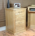 Home office 2 drawer oak filing cabinet.