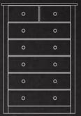 New Quercus 2 Over 5 Drawer Wide Chest