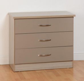 Nevada Oyster 3 Drawer Chest