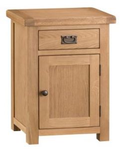 Compton Oak Small Cupboard With Drawer