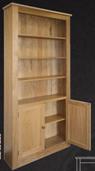New Quercus Bookcase with Cupboard Doors 78 x 38