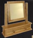 New Quercus Single Dressing Table Mirror with drawer.