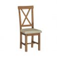 2 x Portland Rustic Oak Dining Chairs